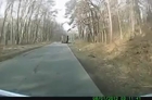 hurried truck driver flips a tractor