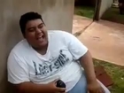 Fat boy almost explodes while is laughing (**VOLUME**)