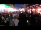 Bourbon Street New Orleans Wedding March at Night with a Brass Band Leading