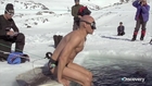 WORLD RECORD: Free Dive Under Ice 250 Feet/76.2 Meter in SPEEDOS