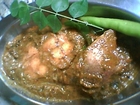 Gongura fish curry (fish curry with sorrel leaves)