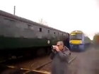Man Lucky So Close Train Accident